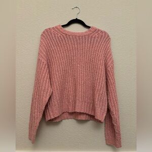 American Eagle Outfitters Pink Knitted Sweater